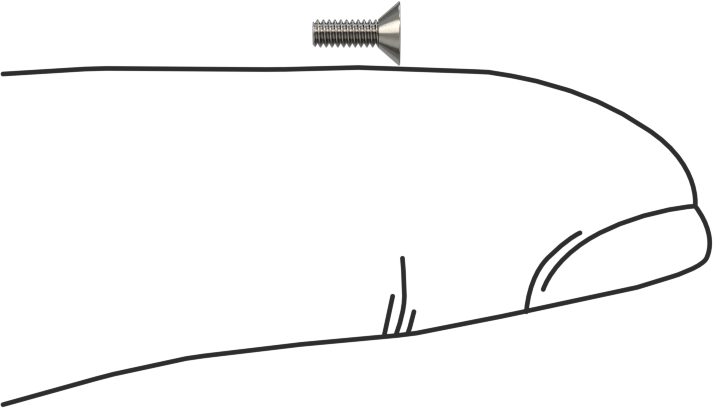 18-8 Paslanmaz Çelik Torx Düz Başlı Vidalar, Torx Plus, 0-80 Diş Boyutu, 3/16" Uzunluk