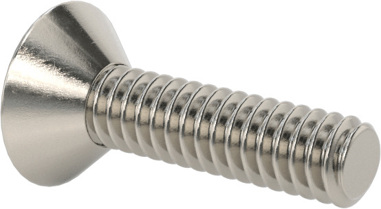 18-8 Paslanmaz Çelik Torx Düz Başlı Vidalar, Torx Plus, 0-80 Diş Boyutu, 1/4" Uzunluk