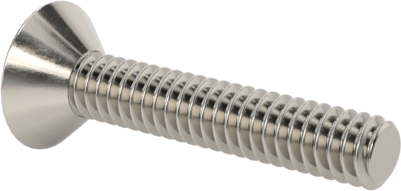 18-8 Paslanmaz Çelik Torx Düz Başlı Vidalar, Torx Plus, 2-56 Diş Boyutu, 1/2" Uzunluk