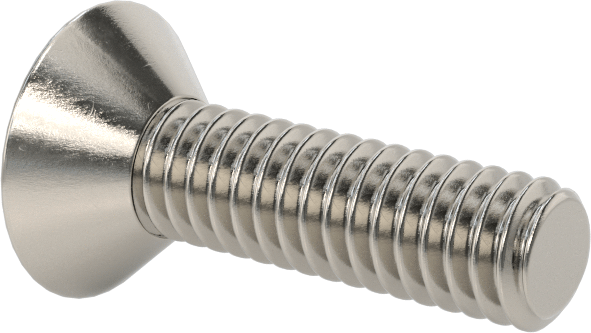 18-8 Paslanmaz Çelik Torx Düz Başlı Vidalar, Torx Plus, 8-32 Diş Boyutu, 5/8" Uzunluk