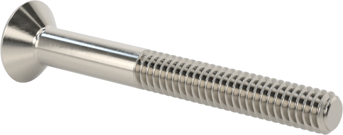 18-8 Paslanmaz Çelik Torx Düz Başlı Vidalar, Torx Plus, 8-32 Diş Boyutu, 1-1/2" Uzunluk
