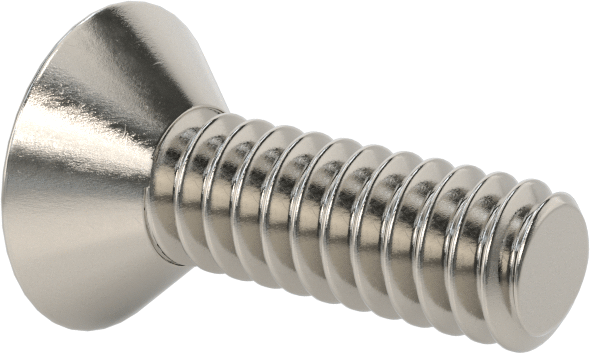 18-8 Paslanmaz Çelik Torx Düz Başlı Vidalar, Torx Plus, 10-24 Diş Boyutu, 5/8" Uzunluk
