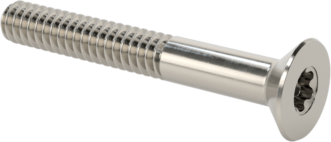 18-8 Paslanmaz Çelik Torx Düz Başlı Vidalar, Torx Plus, 10-24 Diş Boyutu, 1-1/2" Uzunluk