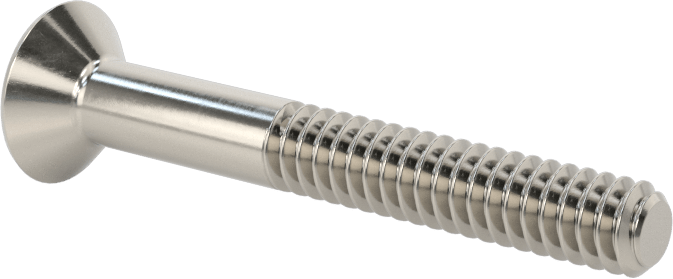 18-8 Paslanmaz Çelik Torx Düz Başlı Vidalar, Torx Plus, 10-24 Diş Boyutu, 1-1/2" Uzunluk
