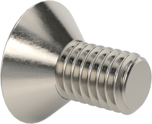 18-8 Paslanmaz Çelik Torx Düz Başlı Vidalar, Torx Plus, 10-32 Diş Boyutu, 3/8" Uzunluk
