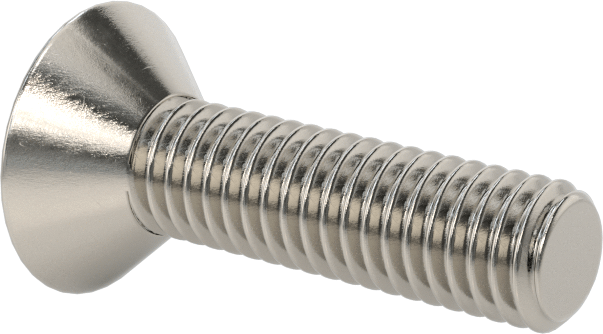18-8 Paslanmaz Çelik Torx Düz Başlı Vidalar, Torx Plus, 10-32 Diş Boyutu, 3/4" Uzunluk