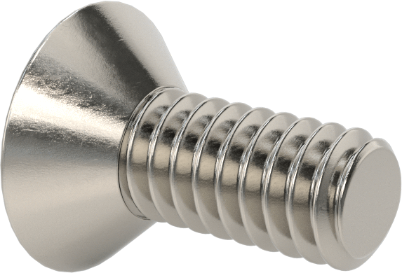 18-8 Paslanmaz Çelik Torx Düz Başlı Vidalar, Torx Plus, 1/4"-20 Diş Boyutu, 5/8" Uzunluk