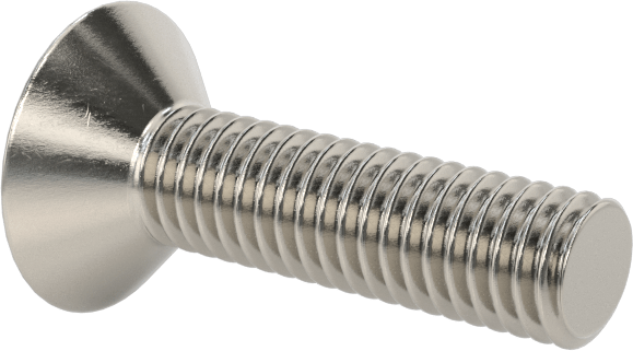 18-8 Paslanmaz Çelik Torx Düz Başlı Vidalar, Torx Plus, M3 x 0,5 mm Diş Boyutu, 12 mm Uzunluk
