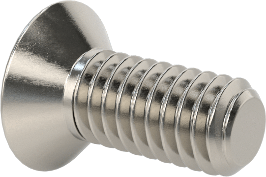 18-8 Paslanmaz Çelik Torx Düz Başlı Vidalar, M2,5 x 0,45 mm Diş Boyutu, 6 mm Uzunluk