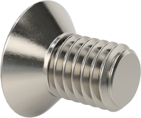 18-8 Paslanmaz Çelik Torx Düz Başlı Vidalar, M5 x 0,8 mm Diş Boyutu, 8 mm Uzunluk