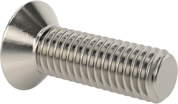 18-8 Paslanmaz Çelik Torx Düz Başlı Vidalar, M5 x 0,8 mm Diş Boyutu, 16 mm Uzunluk