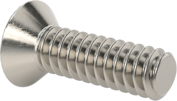 18-8 Paslanmaz Çelik Torx Düz Başlı Vidalar, Torx Plus, 4-40 Diş Boyutu, 3/8" Uzunluk