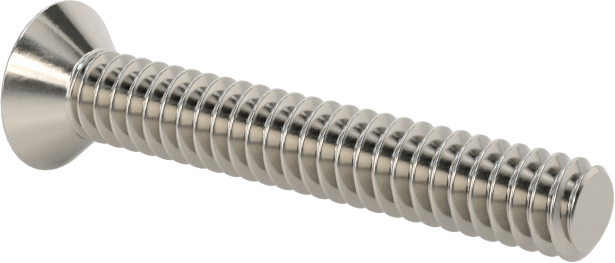 18-8 Paslanmaz Çelik Torx Düz Başlı Vidalar, Torx Plus, 4-40 Diş Boyutu, 3/4" Uzunluk