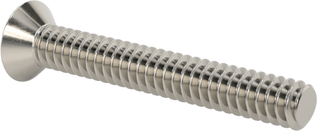 18-8 Paslanmaz Çelik Torx Düz Başlı Vidalar, Torx Plus, 6-32 Diş Boyutu, 1" Uzunluk