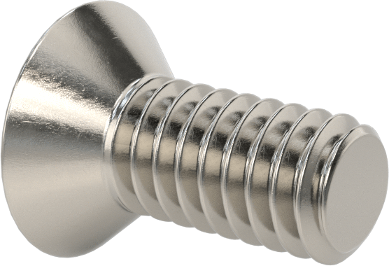 18-8 Paslanmaz Çelik Torx Düz Başlı Vidalar, Torx Plus, 8-32 Diş Boyutu, 3/8" Uzunluk