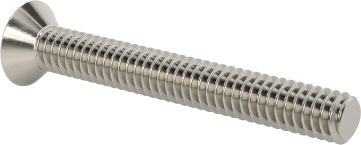 18-8 Paslanmaz Çelik Torx Düz Başlı Vidalar, Torx Plus, 1/4"-20 Diş Boyutu, 2" Uzunluk