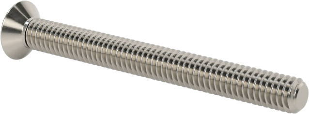 18-8 Paslanmaz Çelik Torx Düz Başlı Vidalar, M2,5 x 0,45 mm Diş Boyutu, 25 mm Uzunluk