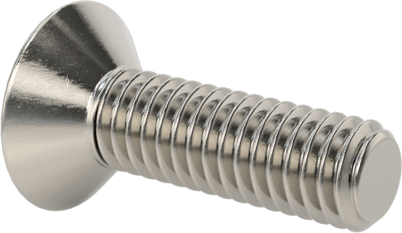 18-8 Paslanmaz Çelik Torx Düz Başlı Vidalar, M4 x 0,7 mm Diş Boyutu, 14 mm uzunluk