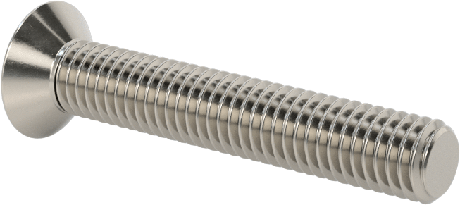 18-8 Paslanmaz Çelik Torx Düz Başlı Vidalar, M5 x 0,8 mm Diş Boyutu, 30 mm Uzunluk