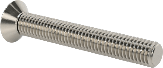 18-8 Paslanmaz Çelik Torx Düz Başlı Vidalar, M5 x 0,8 mm Diş Boyutu, 35 mm Uzunluk