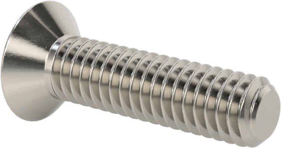 18-8 Paslanmaz Çelik Torx Düz Başlı Vidalar, M2,5 x 0,45 mm Diş Boyutu, 10 mm Uzunluk