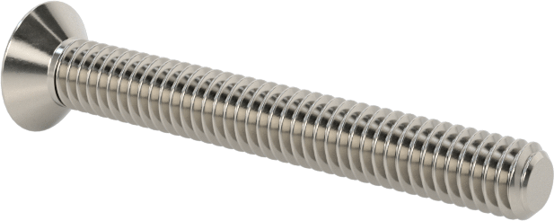 18-8 Paslanmaz Çelik Torx Düz Başlı Vidalar, M2,5 x 0,45 mm Diş Boyutu, 20 mm Uzunluk