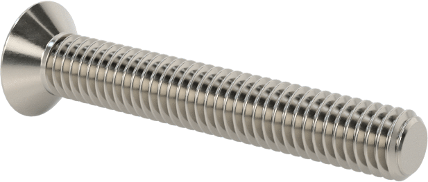 18-8 Paslanmaz Çelik Torx Düz Başlı Vidalar, M3 x 0,5 mm Diş Boyutu, 20 mm Uzunluk