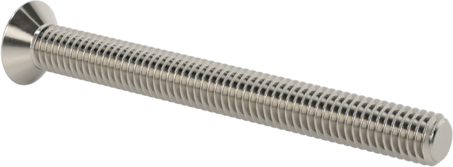 18-8 Paslanmaz Çelik Torx Düz Başlı Vidalar, M3 x 0,5 mm Diş Boyutu, 30 mm Uzunluk