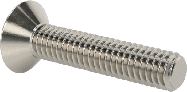 18-8 Paslanmaz Çelik Torx Düz Başlı Vidalar, M4 x 0,7 mm Diş Boyutu, 20 mm Uzunluk