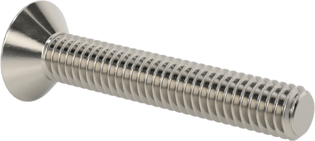 18-8 Paslanmaz Çelik Torx Düz Başlı Vidalar, M4 x 0,7 mm Diş Boyutu, 25 mm Uzunluk