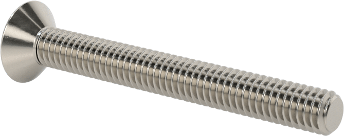 18-8 Paslanmaz Çelik Torx Düz Başlı Vidalar, M4 x 0,7 mm Diş Boyutu, 35 mm Uzunluk