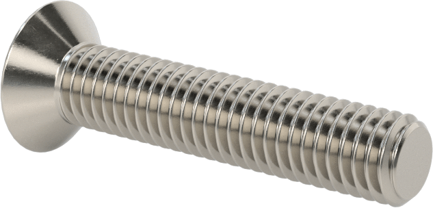 18-8 Paslanmaz Çelik Torx Düz Başlı Vidalar, M5 x 0,8 mm Diş Boyutu, 25 mm Uzunluk