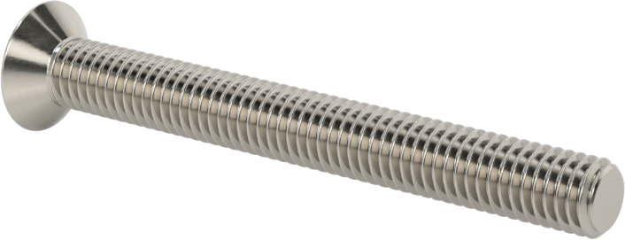 18-8 Paslanmaz Çelik Torx Düz Başlı Vidalar, M5 x 0,8 mm Diş Boyutu, 45 mm Uzunluk