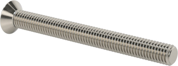 18-8 Paslanmaz Çelik Torx Düz Başlı Vidalar, M5 x 0,8 mm Diş Boyutu, 50 mm Uzunluk