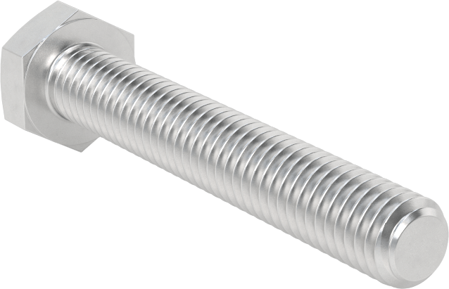 Altıgen Başlı Vida, Alüminyum, M6 Diş Boyutu, 40 mm Uzunluk