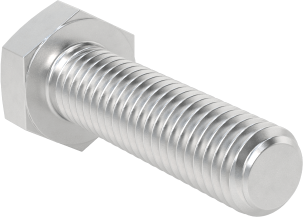 Altıgen Başlı Vida, Alüminyum, M8 Diş Boyutu, 30 mm Uzunluk