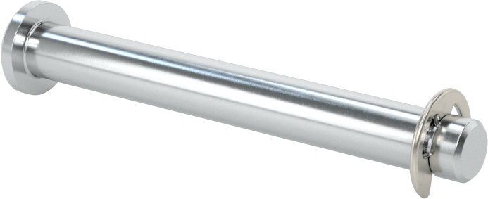 Tutma Halkası Yivli Çatal Pim, Çinko Kaplı Çelik, 3/16" Çap, 1-1/2" Kullanılabilir Uzunluk