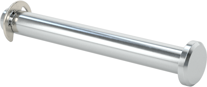 Tutma Halkası Yivli Çatal Pim, Çinko Kaplı Çelik, 3/16" Çap, 1-1/2" Kullanılabilir Uzunluk