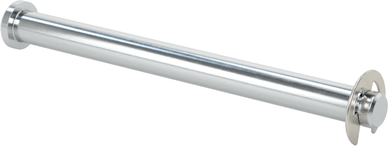 Tutma Halkası Yivli Çatal Pim, Çinko Kaplı Çelik, 1/4" Çap, 3" Kullanılabilir Uzunluk