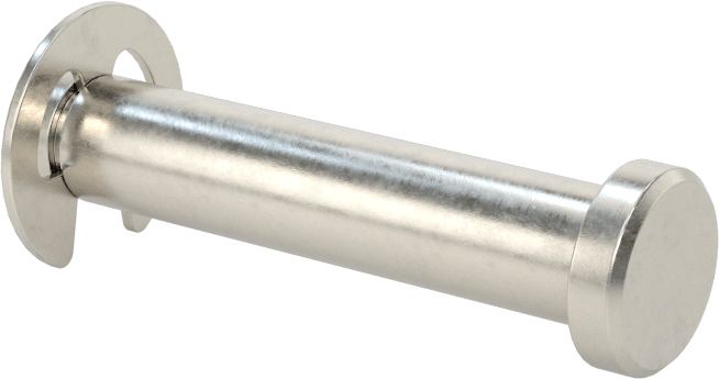Tutma Halkası Yivli Çatal Pim, 18-8 Paslanmaz Çelik, 1/4" Çap, 1-1/8" Kullanılabilir Uzunluk