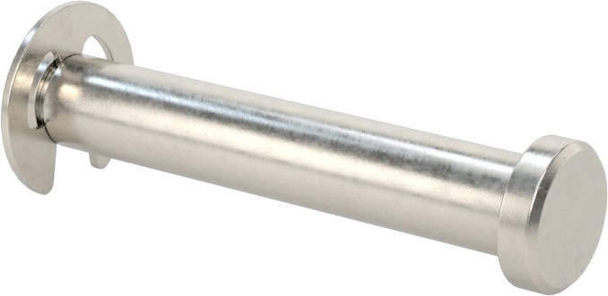 Tutma Halkası Yivli Çatal Pim, 18-8 Paslanmaz Çelik, 1/4" Çap, 1-3/8" Kullanılabilir Uzunluk