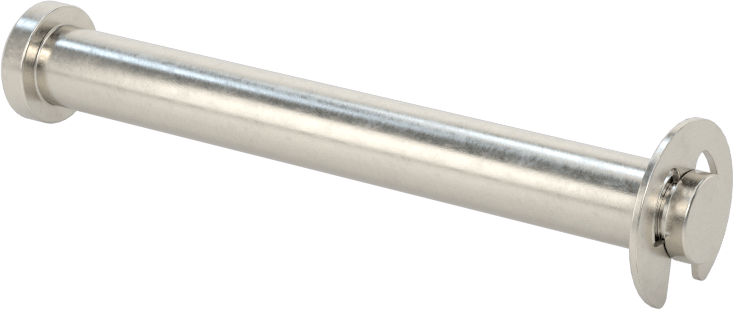 Tutma Halkası Yivli Çatal Pim, 18-8 Paslanmaz Çelik, 1/4" Çap, 2-1/8" Kullanılabilir Uzunluk