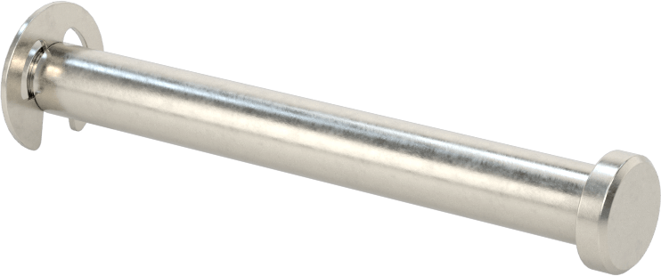 Tutma Halkası Yivli Çatal Pim, 18-8 Paslanmaz Çelik, 1/4" Çap, 2-1/8" Kullanılabilir Uzunluk