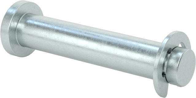 Tutma Halkası Yivli Çatal Pim, Çinko Kaplı Çelik, 3/16" Çap, 7/8" Kullanılabilir Uzunluk