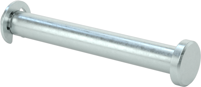 Tutma Halkası Yivli Çatal Pim, Çinko Kaplı Çelik, 3/16" Çap, 1-3/8" Kullanılabilir Uzunluk