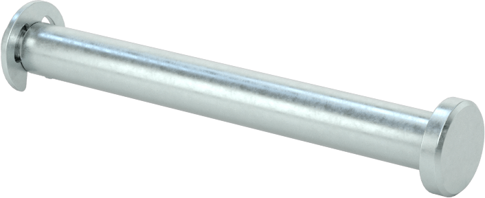 Tutma Halkası Yivli Çatal Pim, Çinko Kaplı Çelik, 3/16" Çap, 1-5/8" Kullanılabilir Uzunluk