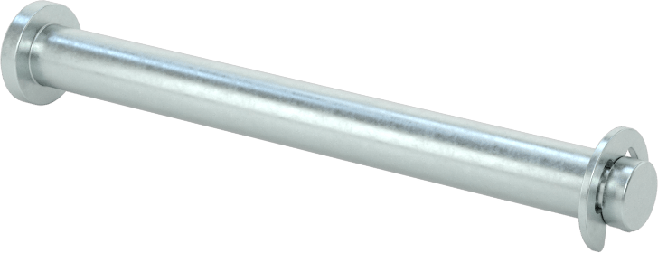 Tutma Halkası Yivli Çatal Pim, Çinko Kaplı Çelik, 3/16" Çap, 1-7/8" Kullanılabilir Uzunluk