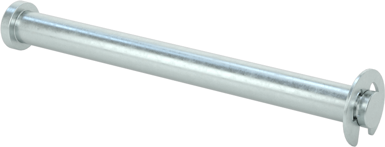 Tutma Halkası Yivli Çatal Pim, Çinko Kaplı Çelik, 1/4" Çap, 2-7/8" Kullanılabilir Uzunluk