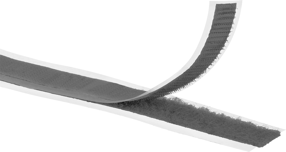 Kanca ve Döngü, Yapışkanlı Arka Yüzeyli, 5/8" Genişlik x 5 Fit Uzunluk