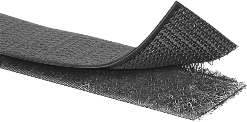 Kanca ve Döngü, Düz Arka Yüzey ile, 5/8" Genişlik x 50 Fit Uzunluk